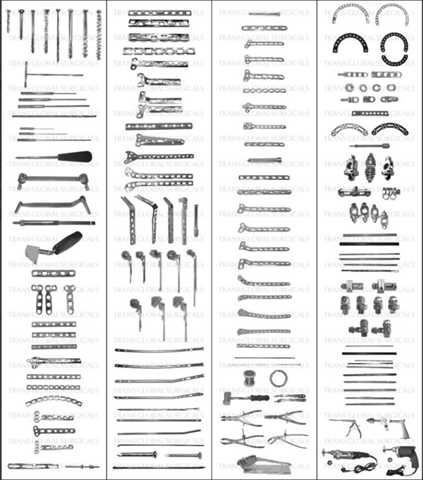 Catalog of orthopedic surgical instruments and implants